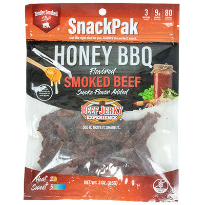 Smoked Honey BBQ Beef Jerky  SnackPak
