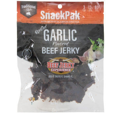Traditional Roasted Garlic Beef Jerky SnackPak