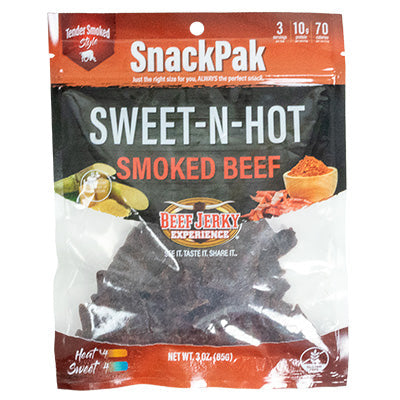 Smoked Sweet-N-Hot Beef Jerky SnackPak