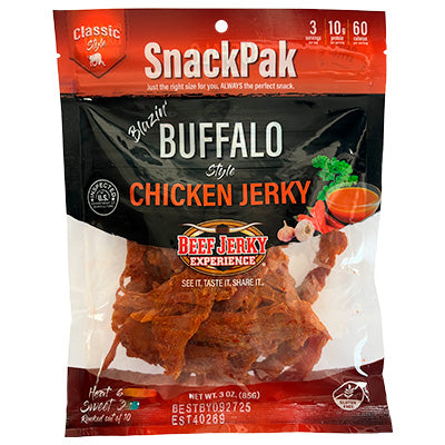 Blazin Buffalo Classic Chicken Jerky SnackPak