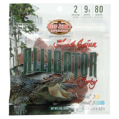 Mild Cajun Alligator Jerky
