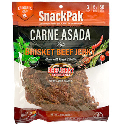 Carne Asada Classic Brisket Beef Jerky SnackPak
